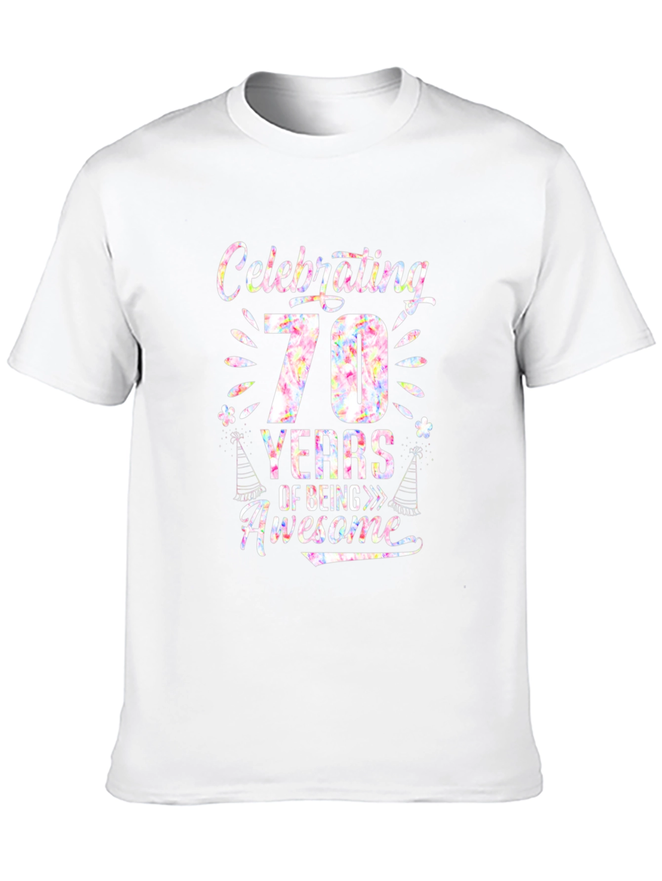 Celebrating 70 Years of Being Awesome Black T-Shirt