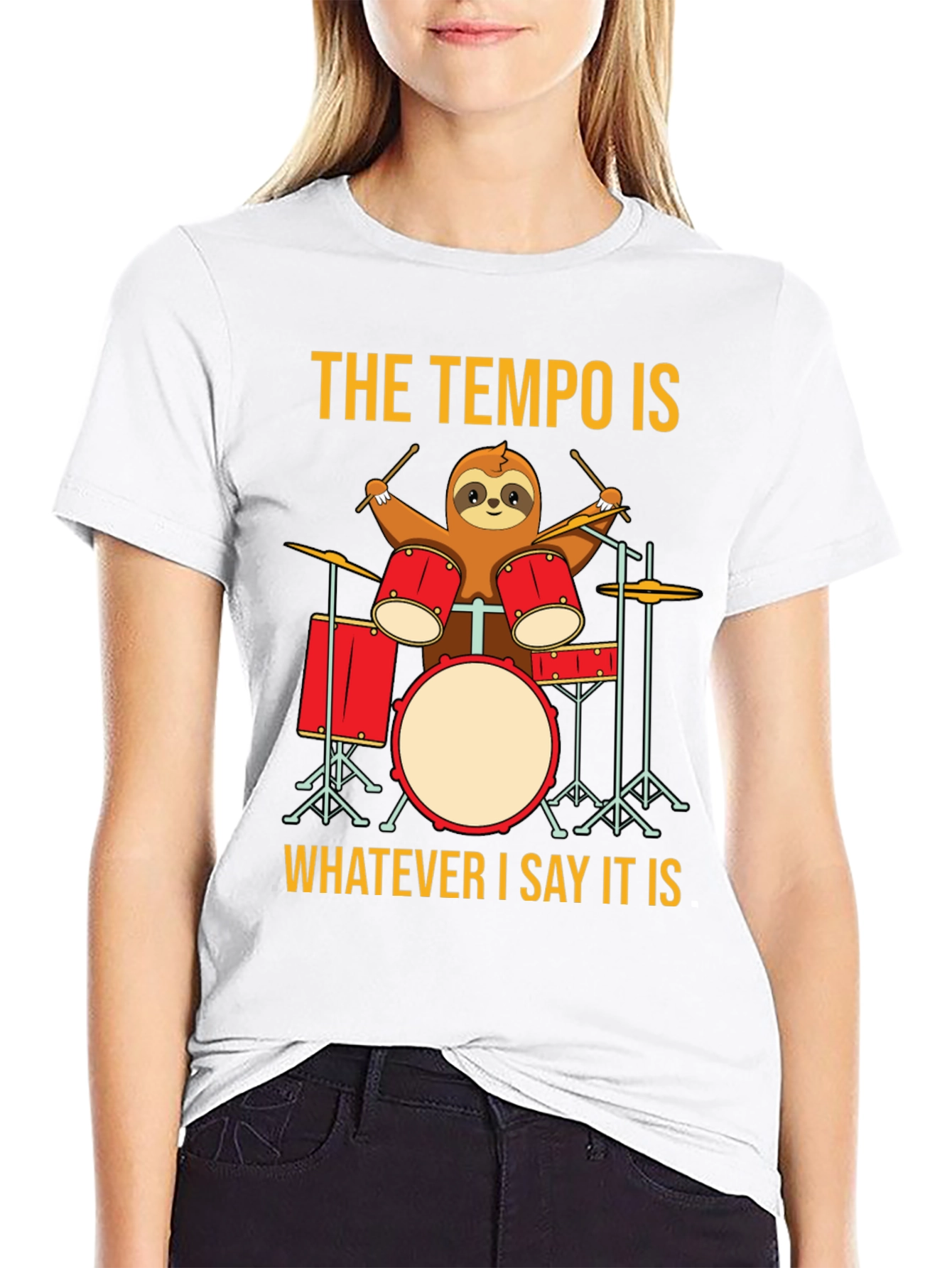 The Tempo Is Sloth Drummer T-Shirt