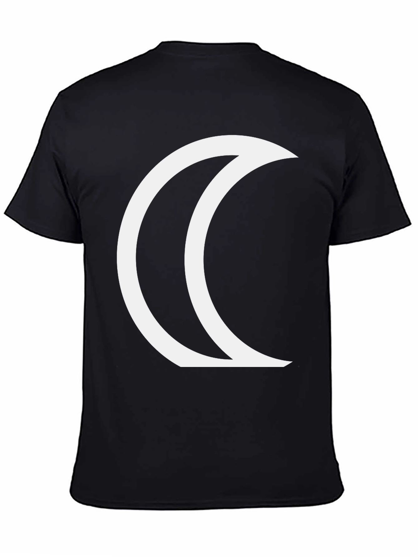 Crescent Moon Graphic Black T-Shirt