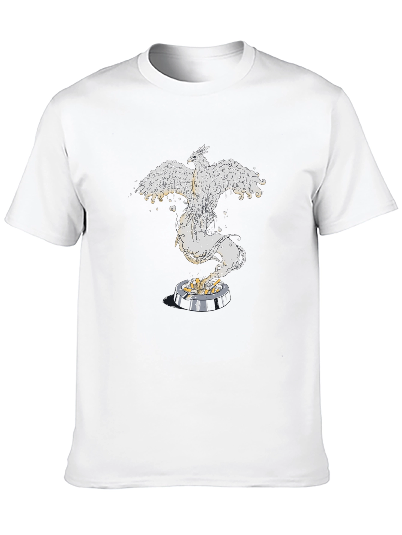 Phoenix Rising Graphic Tee - Black Cotton Comfort