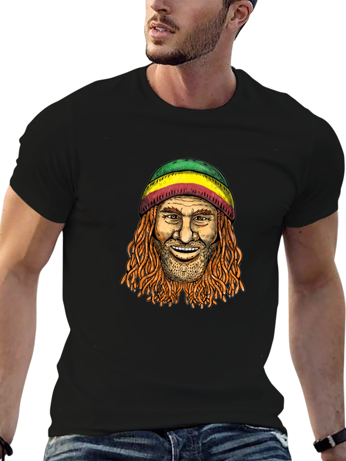 Rasta Man Graphic T-Shirt