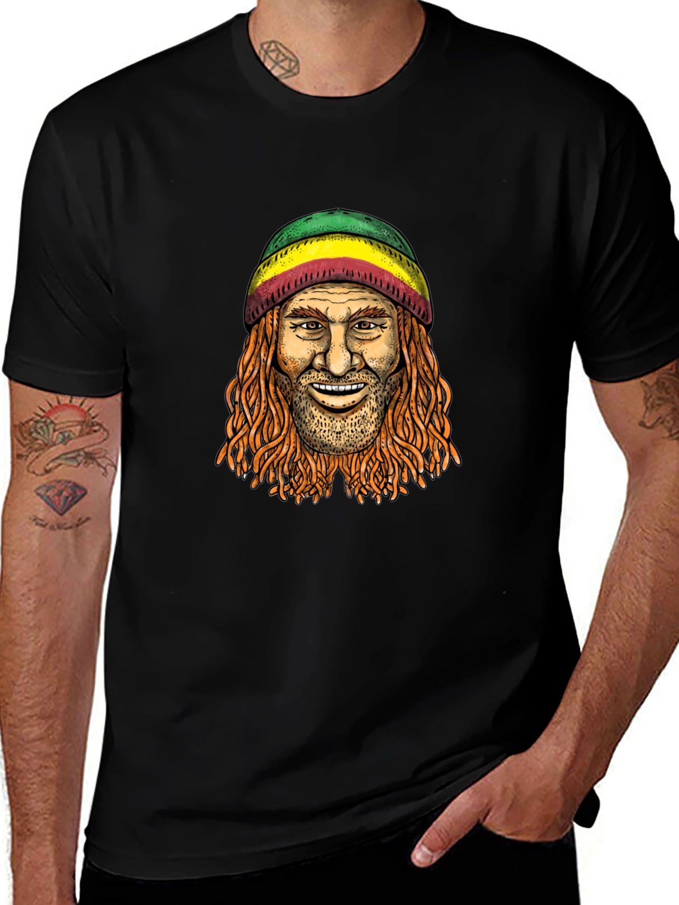 Rasta Man Graphic T-Shirt