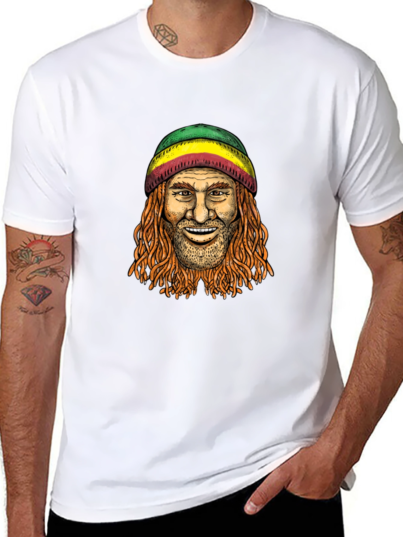 Rasta Man Graphic T-Shirt