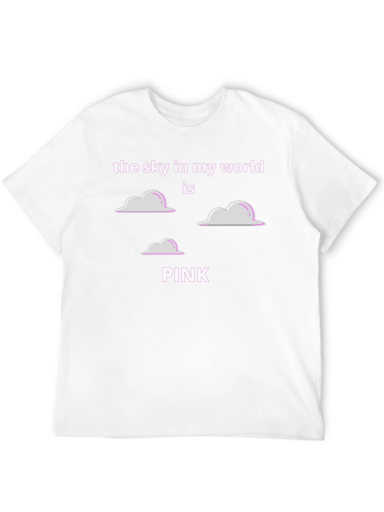 Pink Sky Cloud Graphic Tee