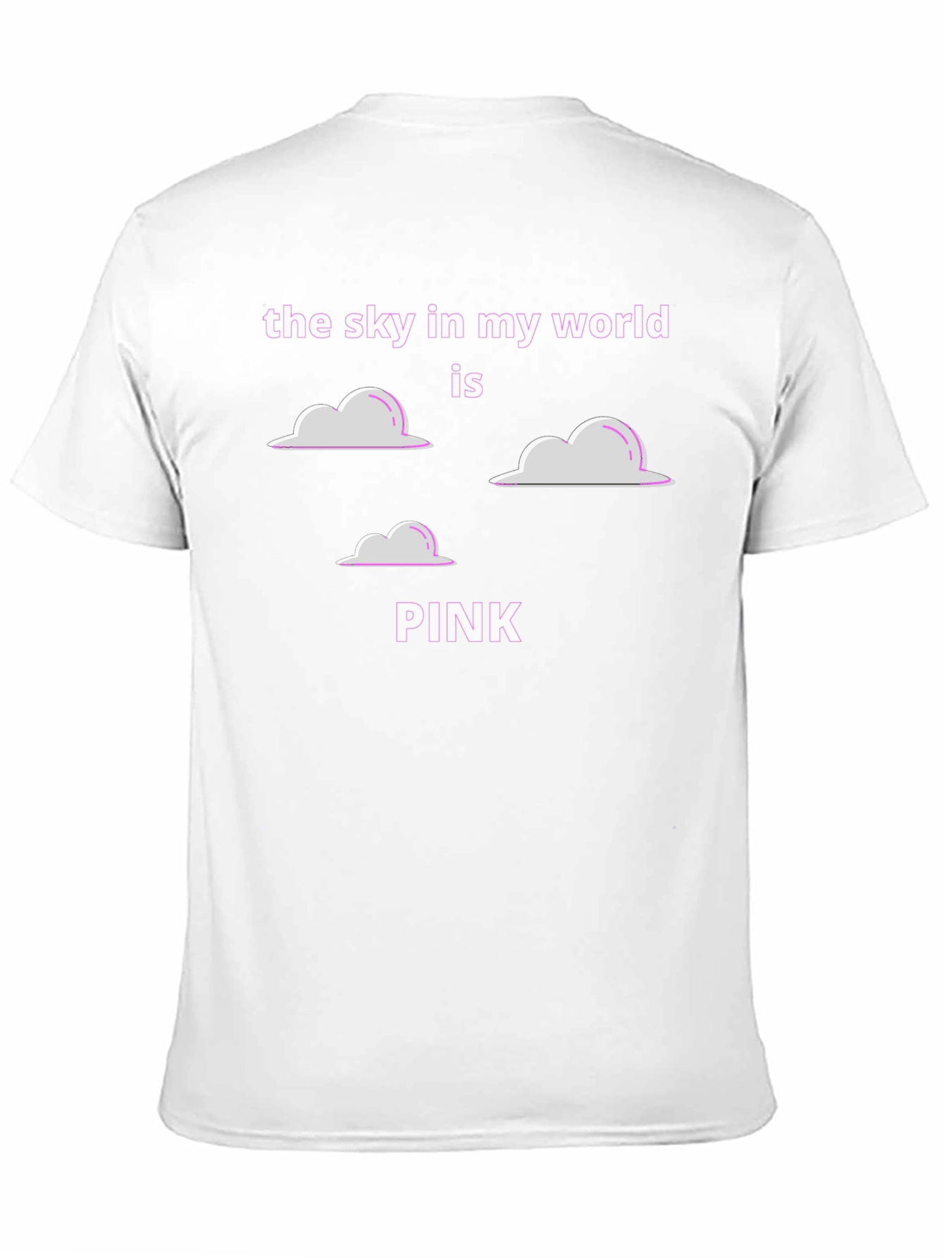 Pink Sky Cloud Graphic Tee