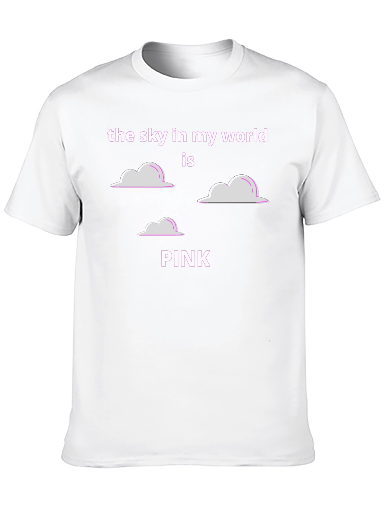 Pink Sky Cloud Graphic Tee