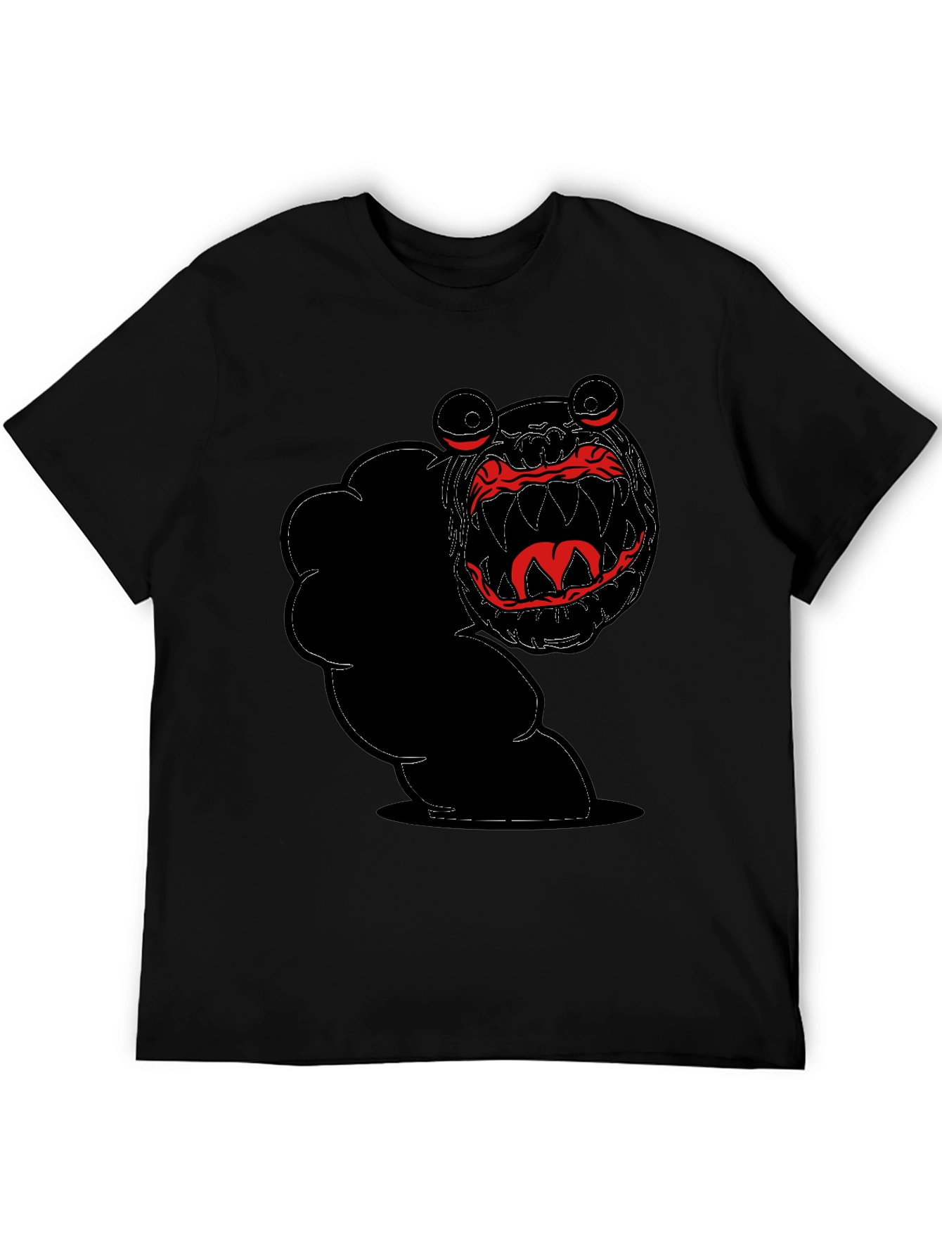 Monster Graphic Tee - Mens Black T-Shirt