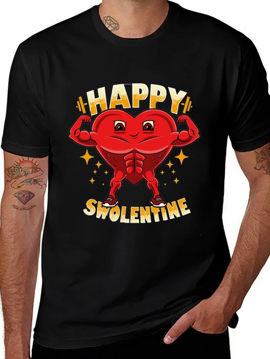 Happy Swolentines Day T-Shirt - Funny Workout Valentine Tee