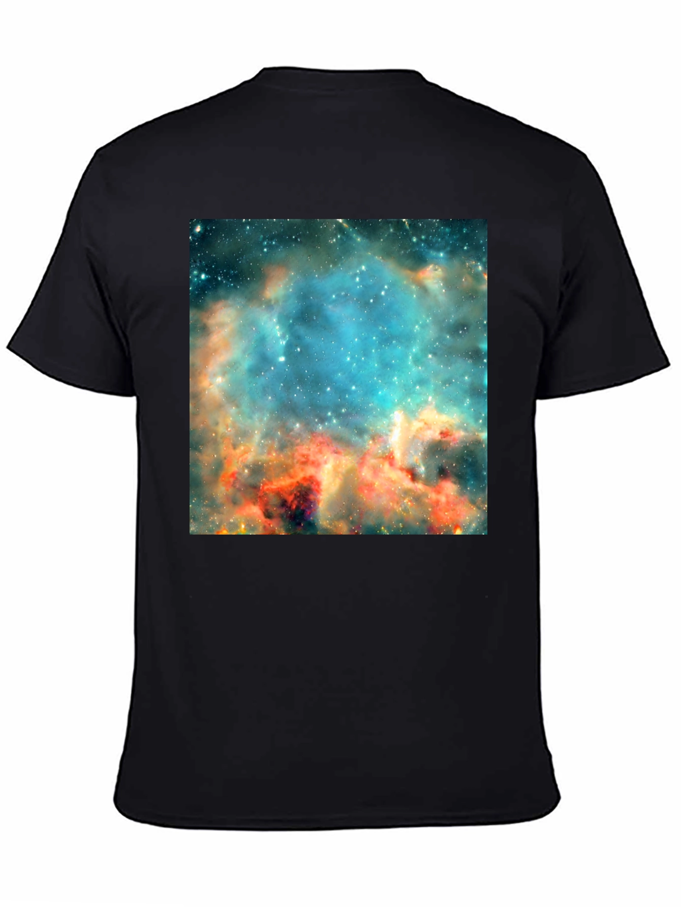 Nebula Print Black T-Shirt