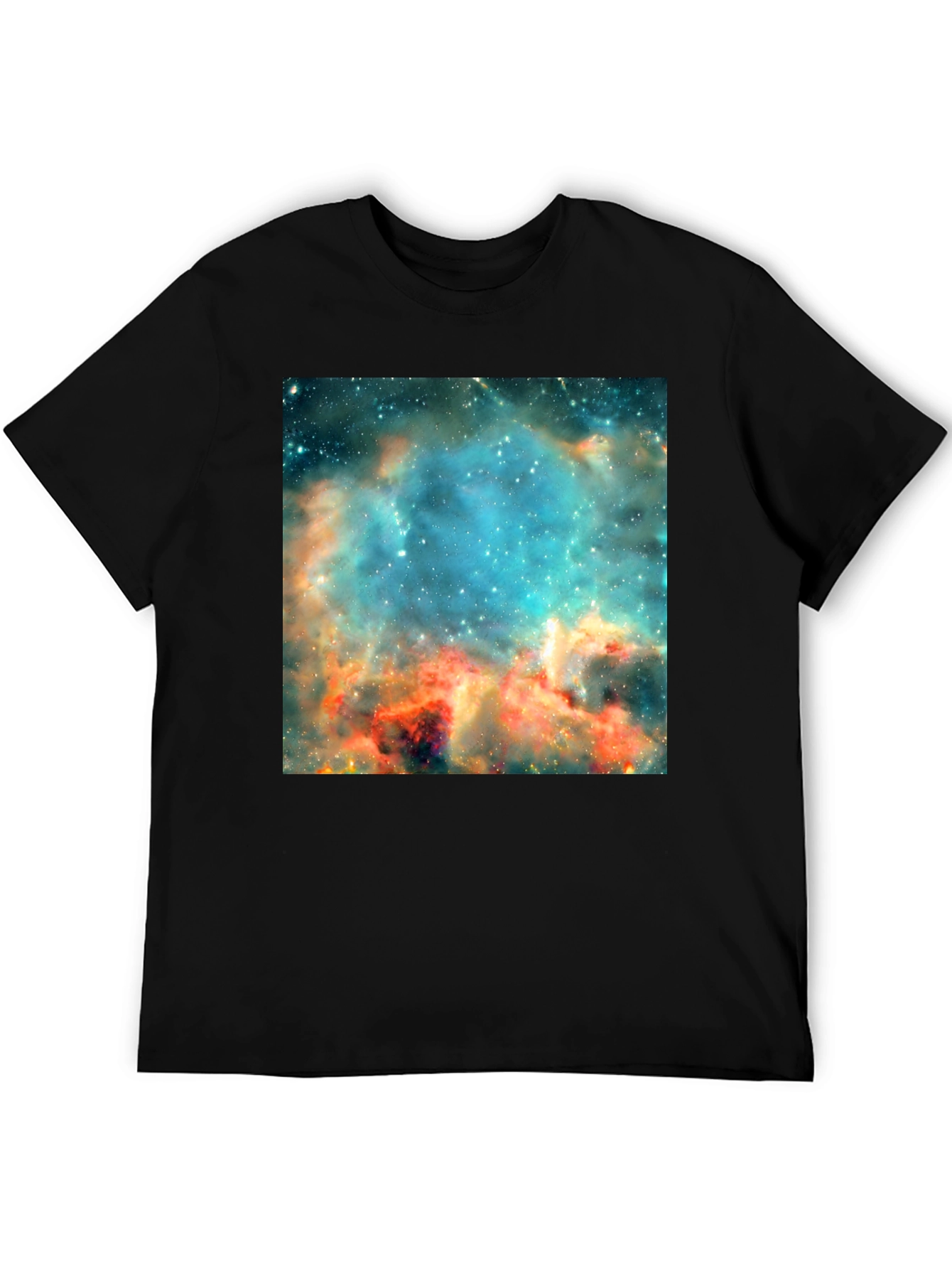 Nebula Print Black T-Shirt