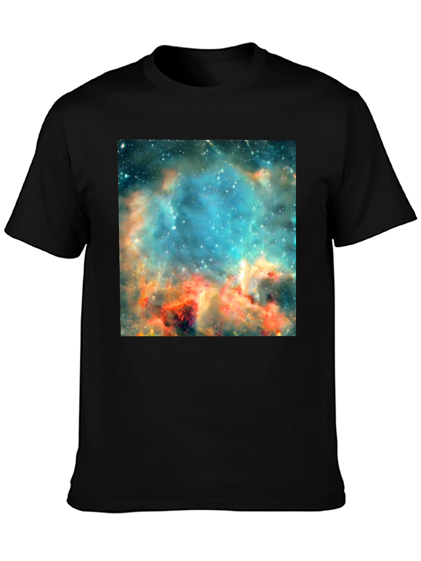 Nebula Print Black T-Shirt