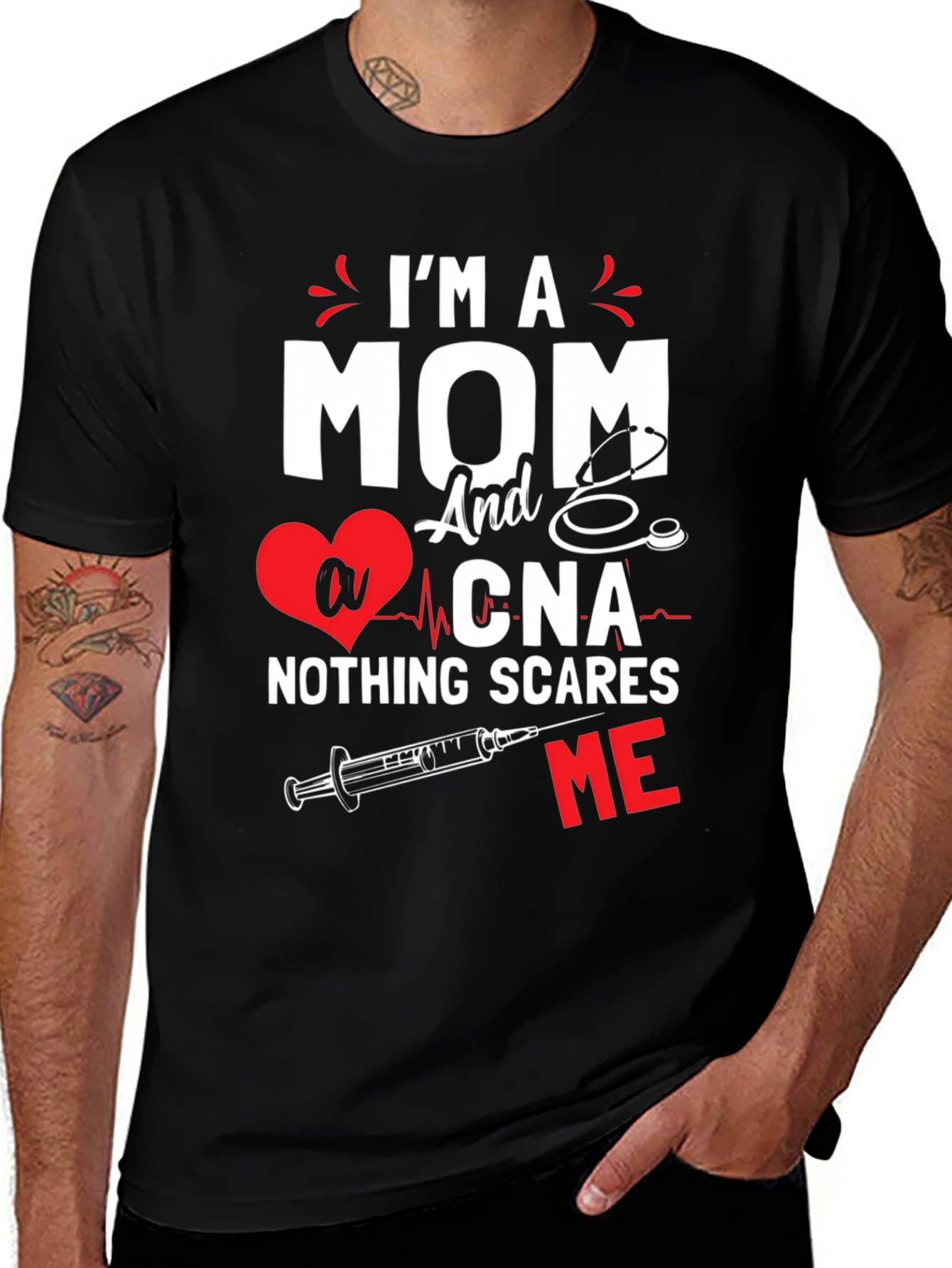Mom and CNA Graphic T-Shirt