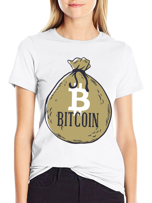 Bitcoin Sack Black Graphic T-Shirt