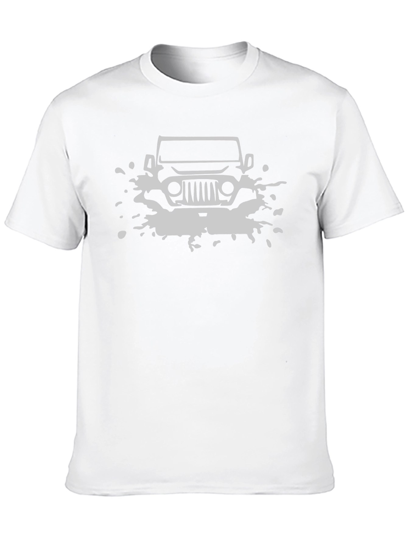 Off-Road Adventure T-Shirt - Mud Splash Jeep Design