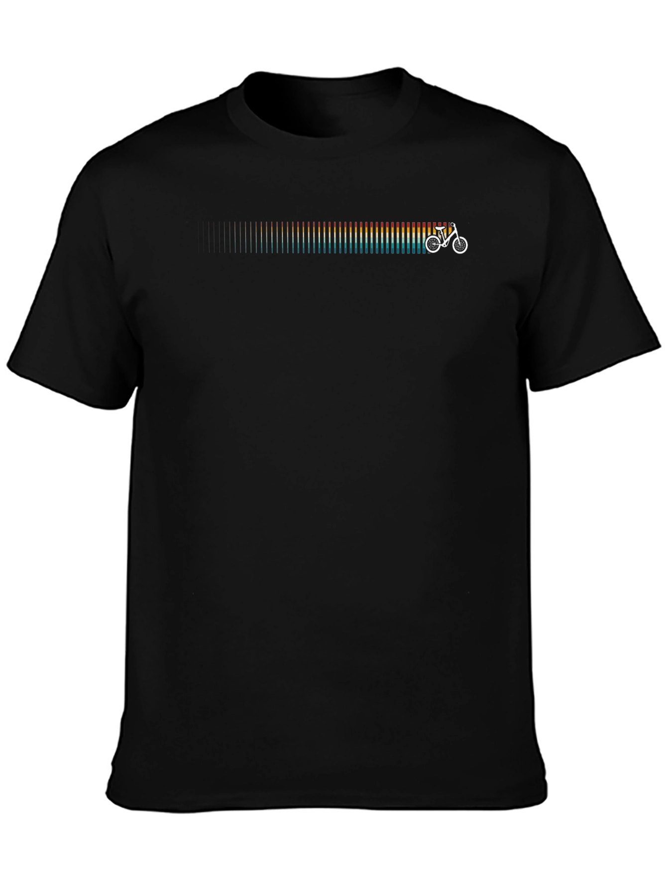 Retro Bike Equalizer Graphic Tee - Black