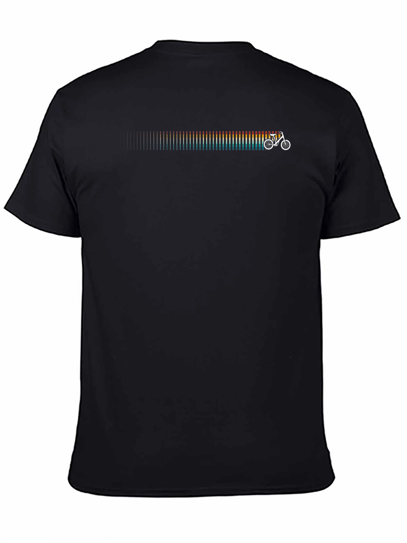 Retro Bike Equalizer Graphic Tee - Black