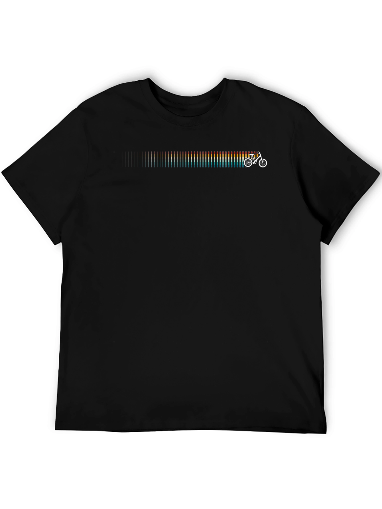 Retro Bike Equalizer Graphic Tee - Black