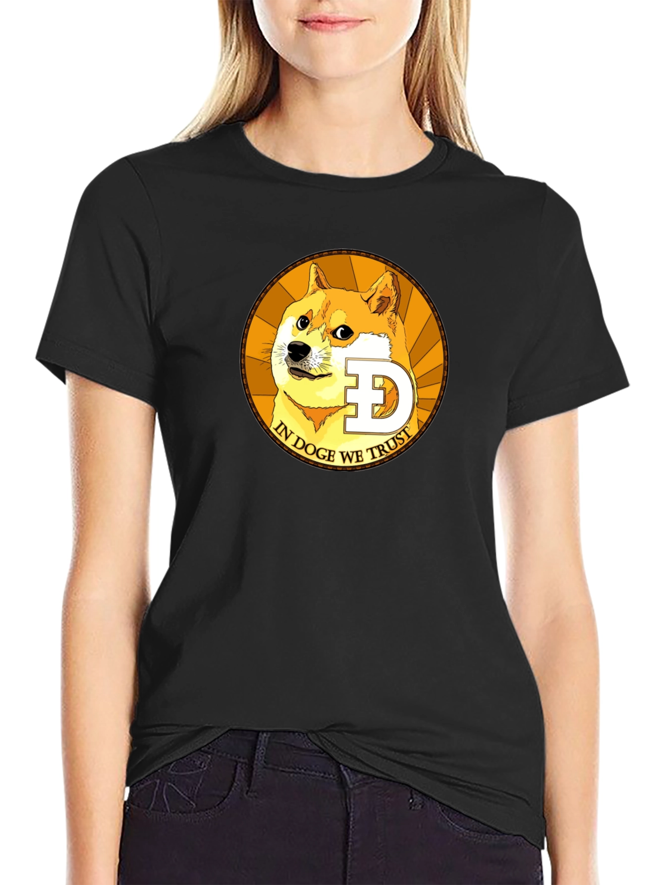 Doge We Trust Black T-Shirt