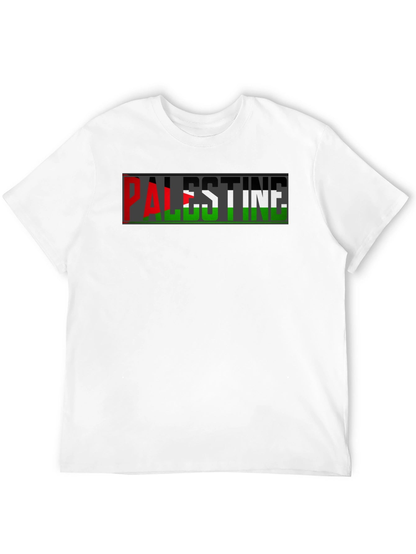 Palestine Flag T-Shirt - Black Graphic Tee
