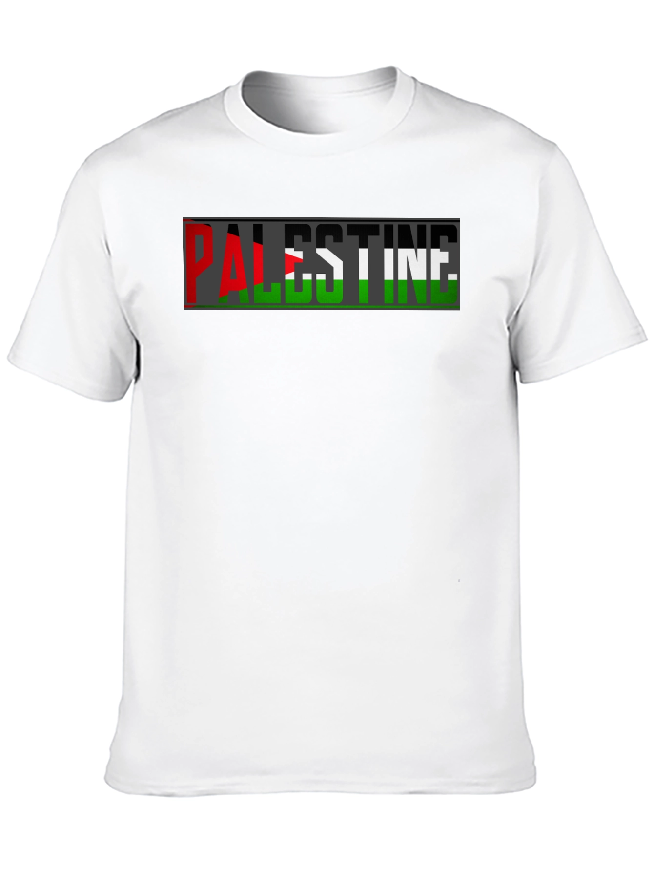 Palestine Flag T-Shirt - Black Graphic Tee