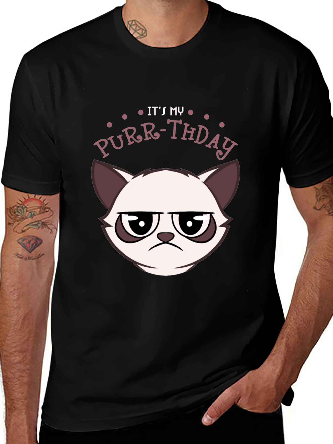 Grumpy Cat Purr-thday T-Shirt
