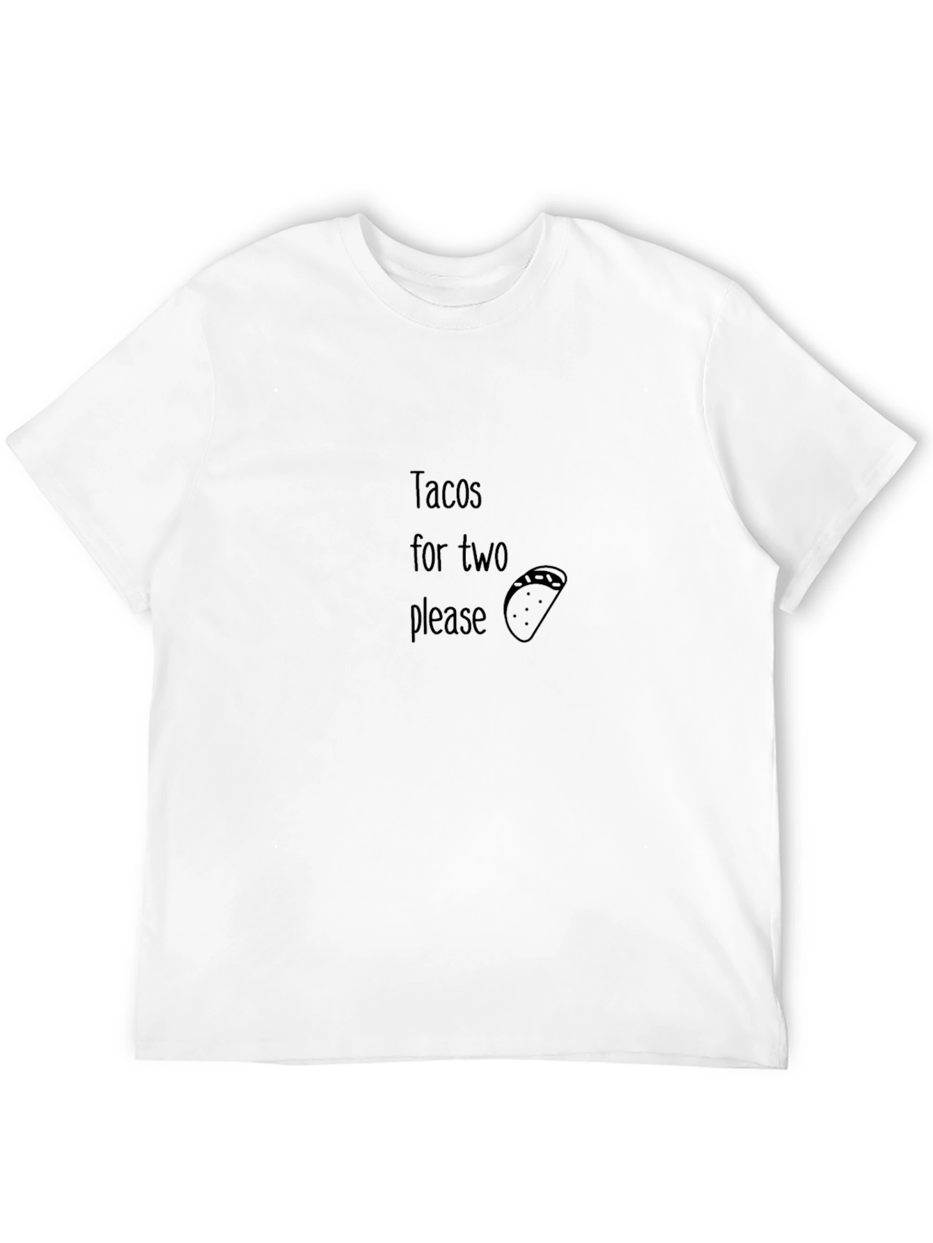 Tacos for Two Please Graphic Tee - Black