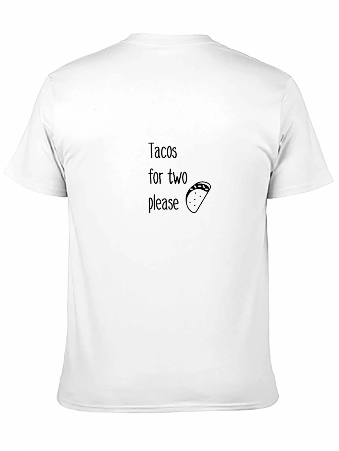 Tacos for Two Please Graphic Tee - Black