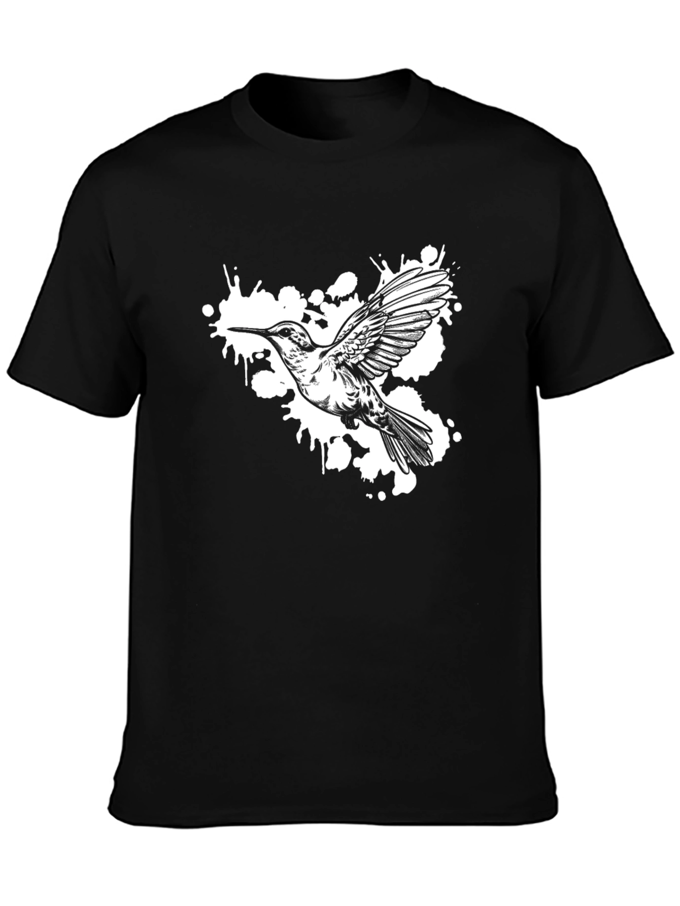 Hummingbird Graphic T-Shirt - Black