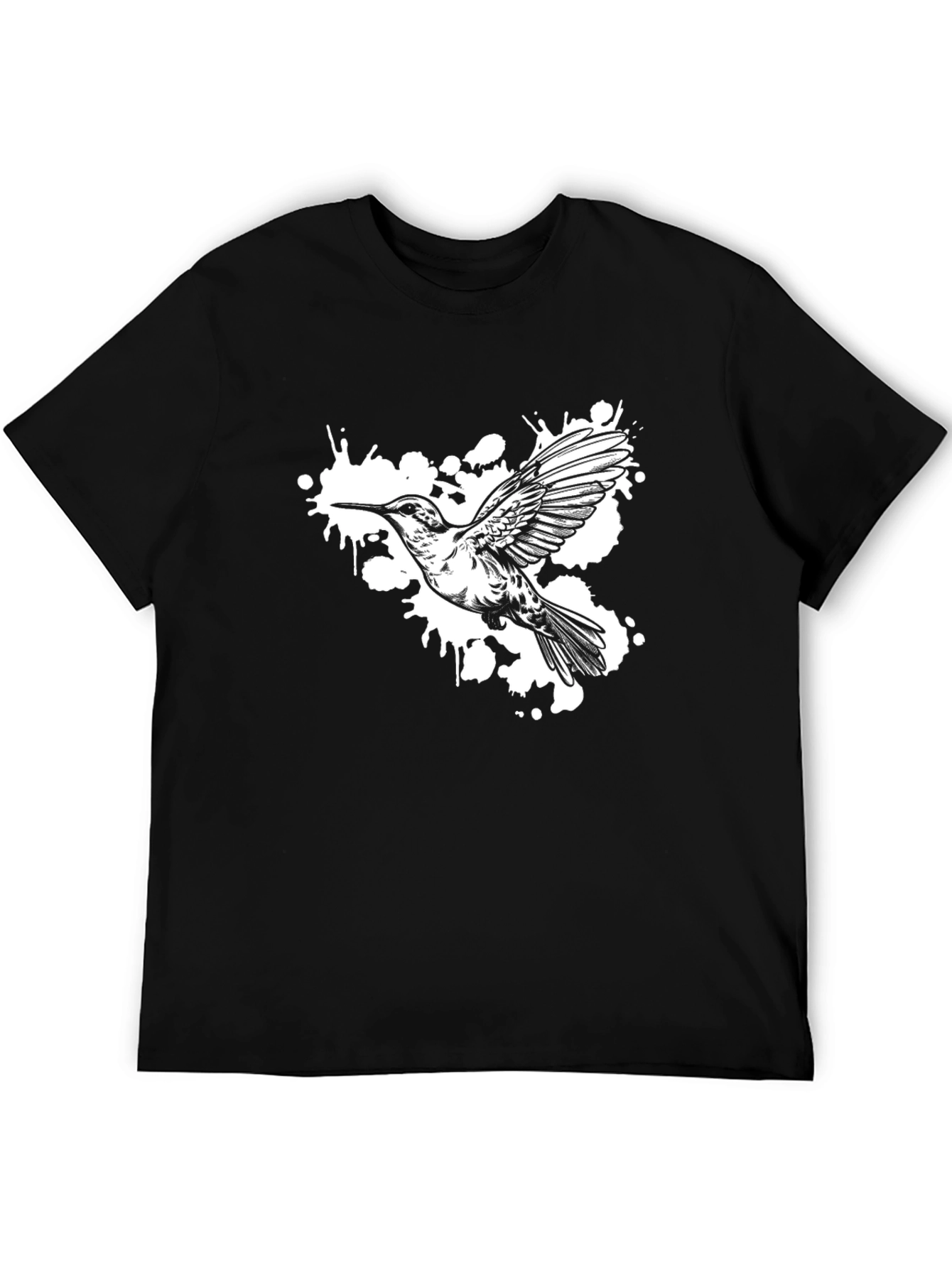 Hummingbird Graphic T-Shirt - Black