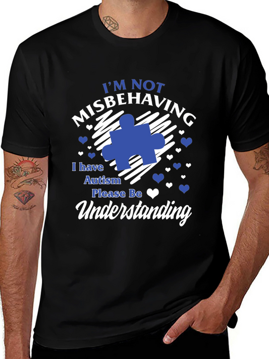 Autism Awareness T-Shirt Misbehaving Understanding