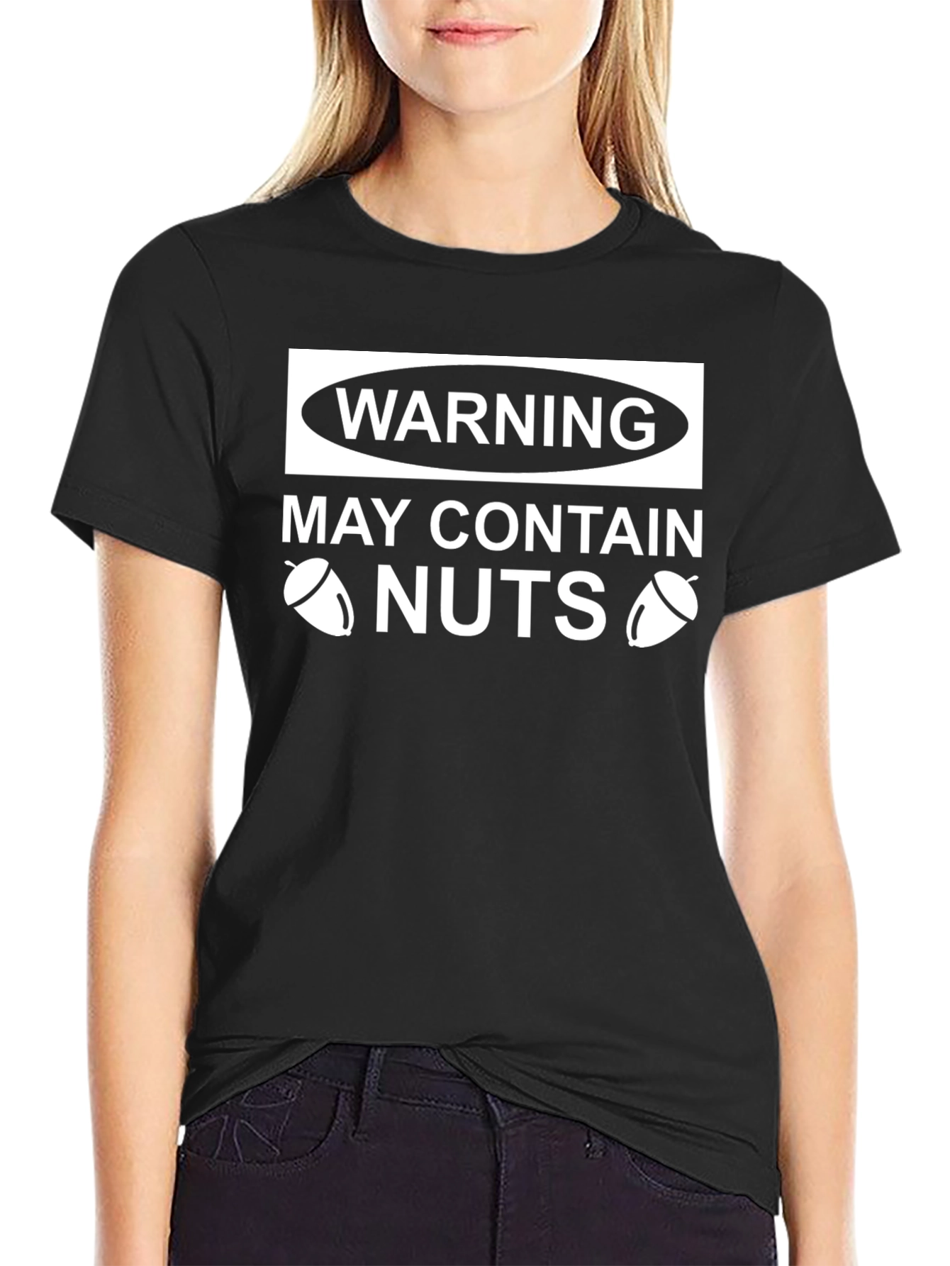 Warning May Contain Nuts Humor T-Shirt