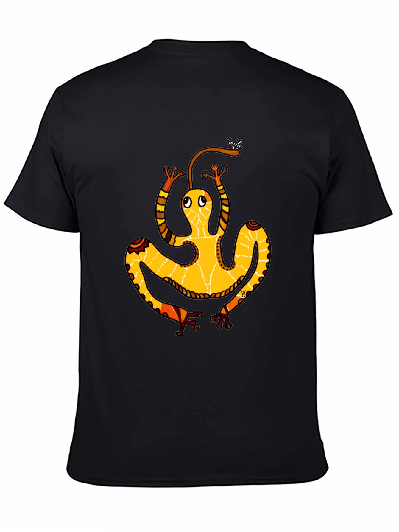 Funky Frog Graphic Black T-Shirt