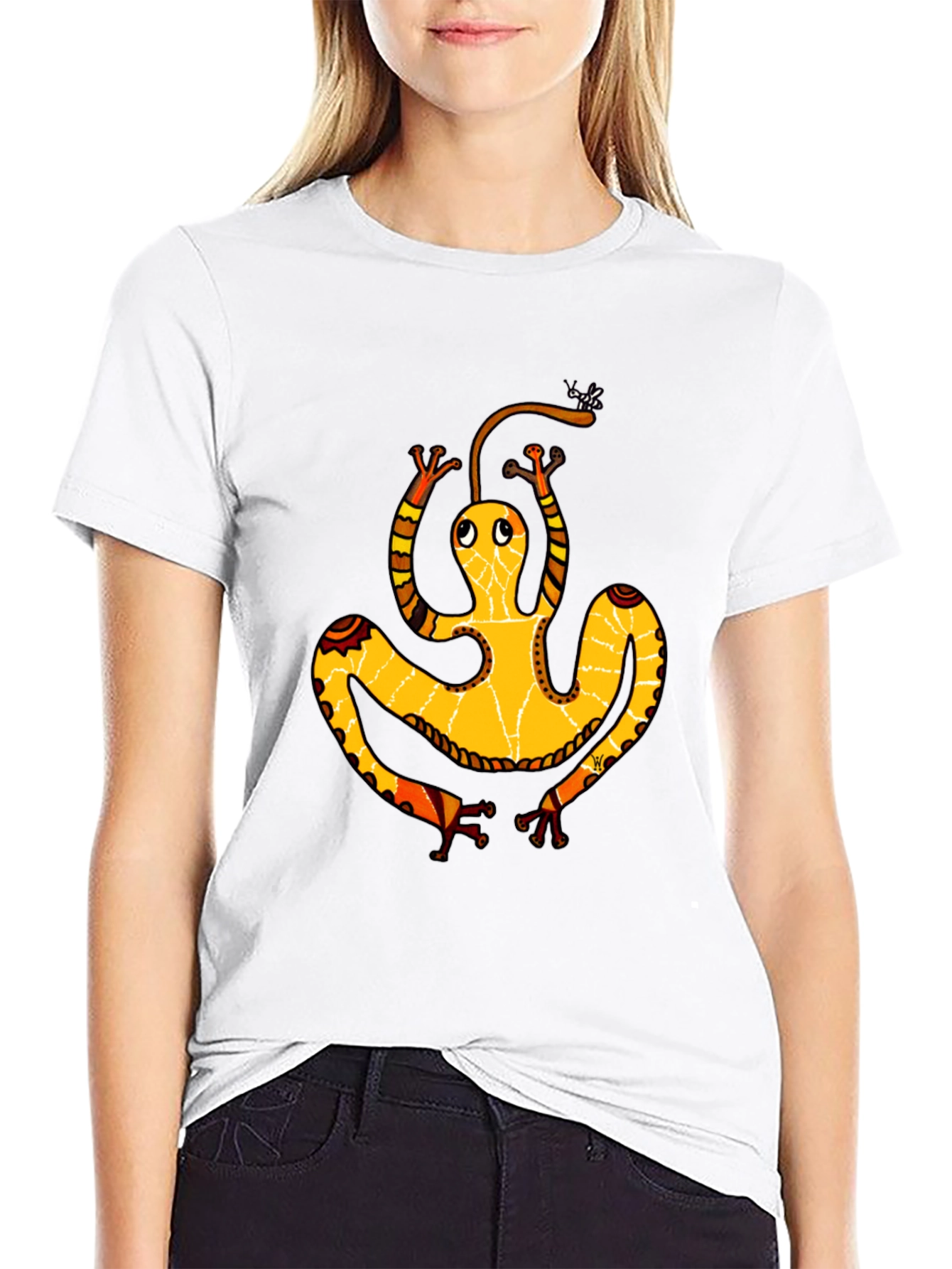 Funky Frog Graphic Black T-Shirt