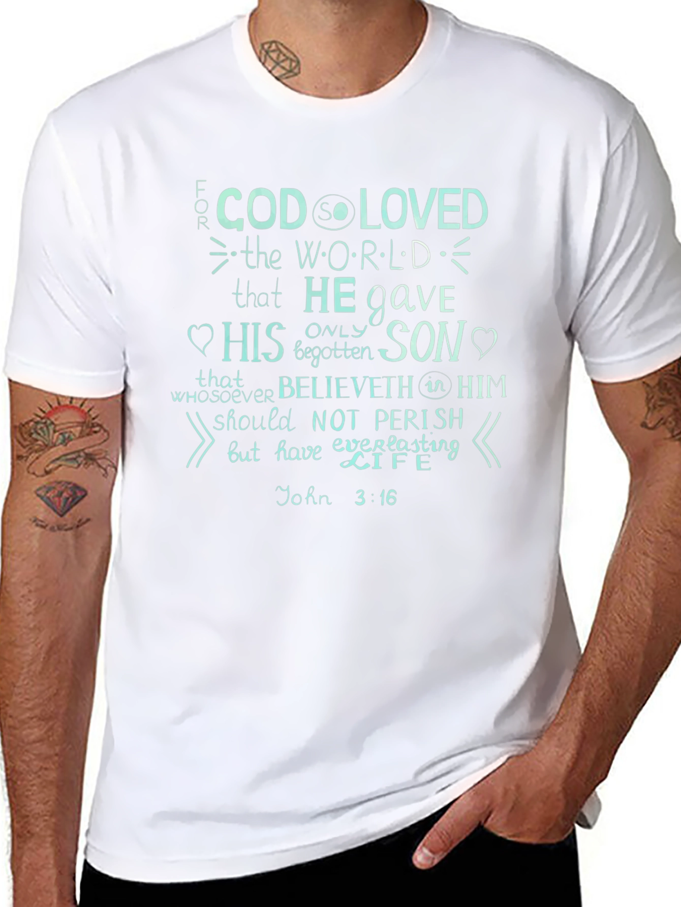 John 3:16 Graphic Print T-Shirt
