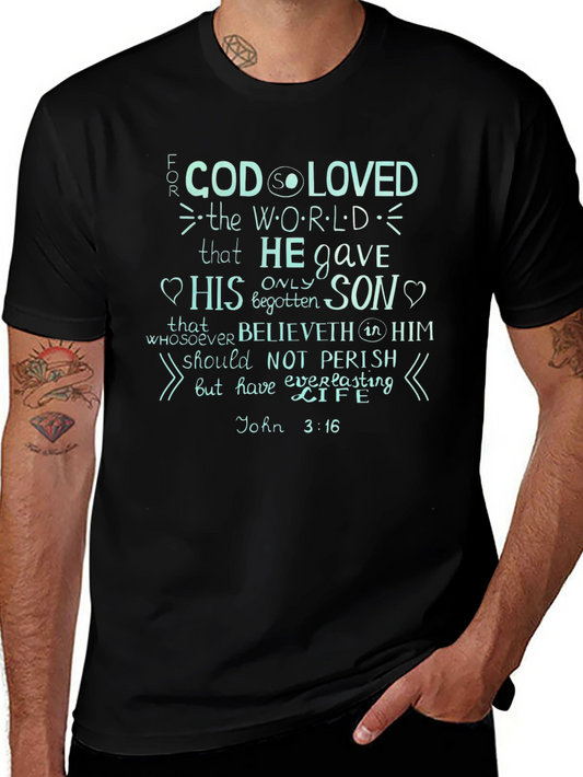 John 3:16 Graphic Print T-Shirt