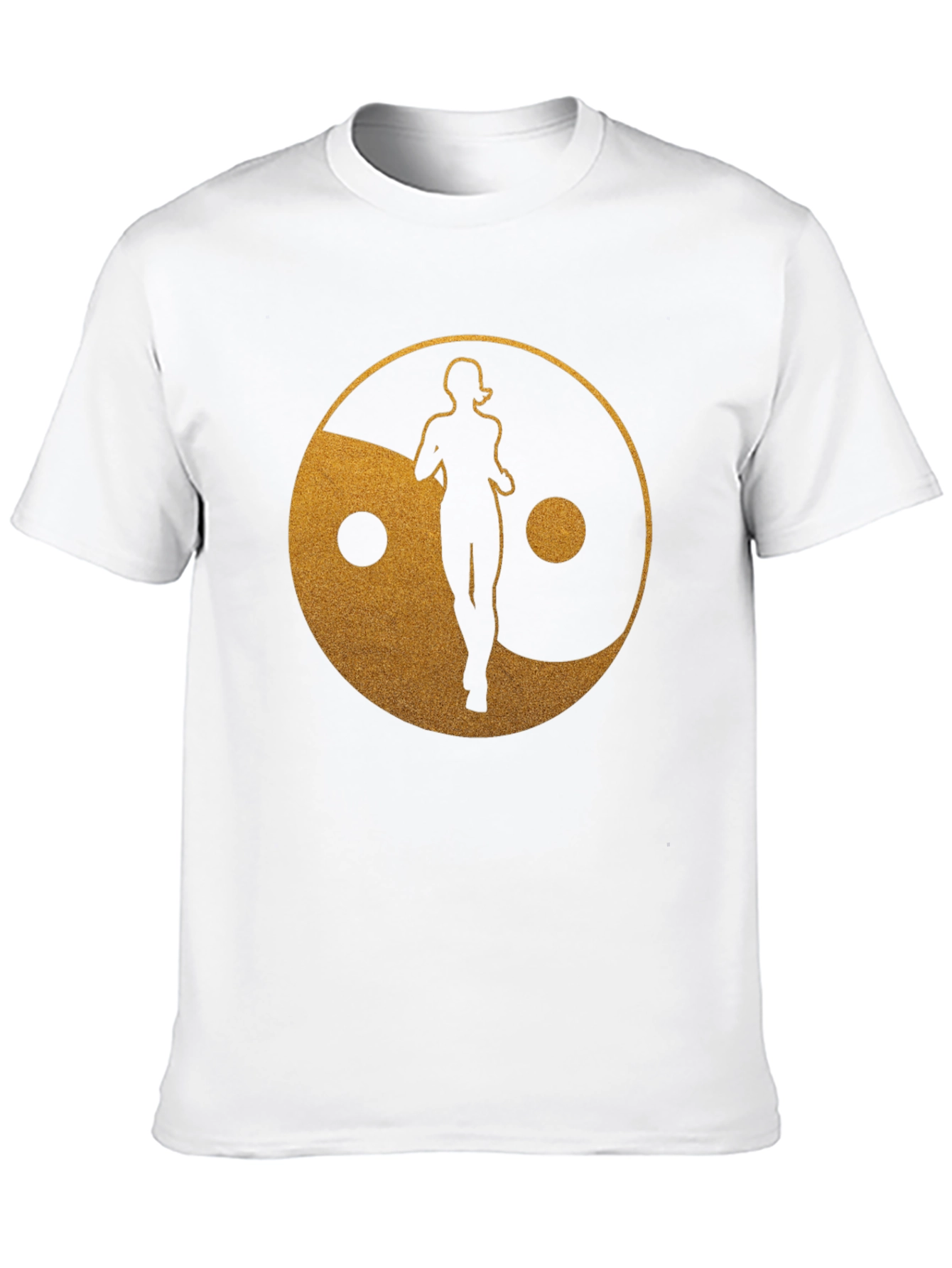 Yin Yang Runner Graphic Tee - Black