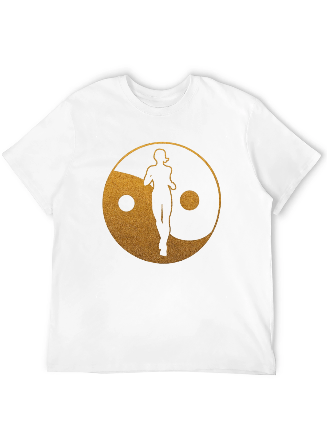 Yin Yang Runner Graphic Tee - Black