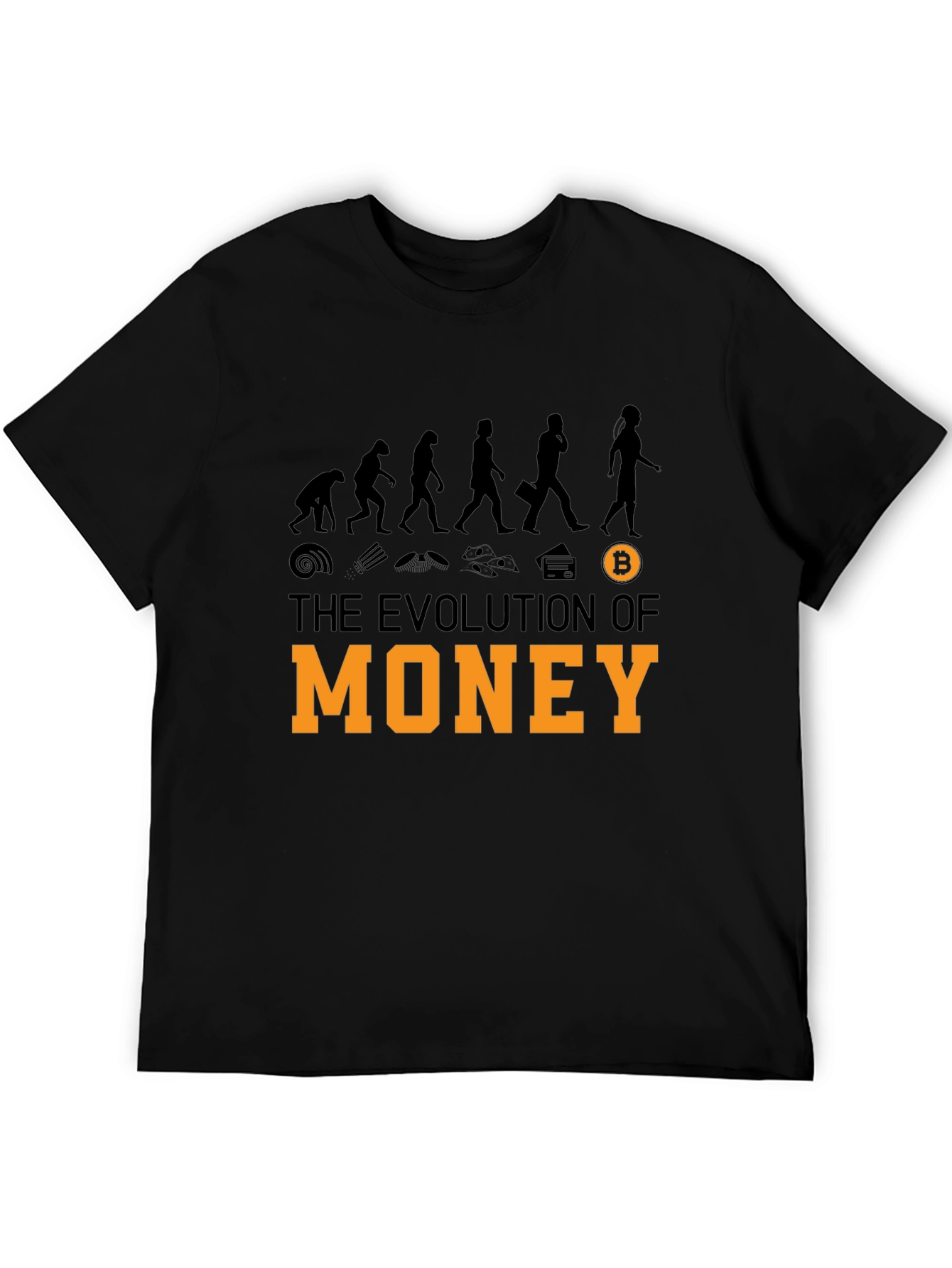Evolution of Money Bitcoin Graphic Tee - Crypto T-Shirt