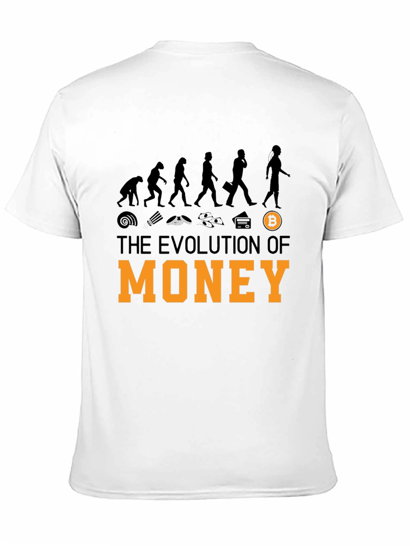 Evolution of Money Bitcoin Graphic Tee - Crypto T-Shirt