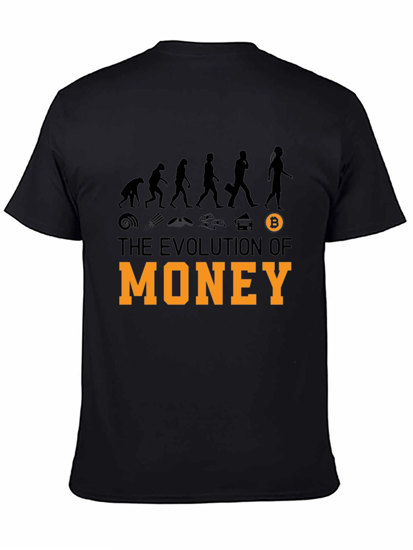 Evolution of Money Bitcoin Graphic Tee - Crypto T-Shirt