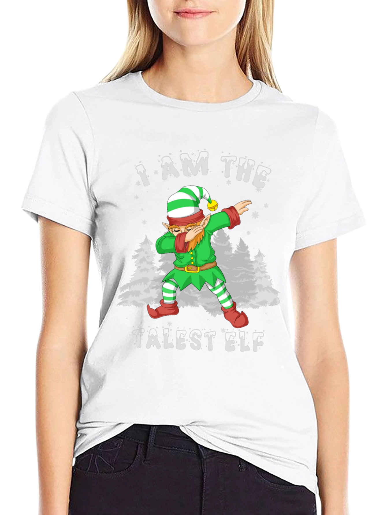 Talest Elf Dab Funny Christmas T-Shirt