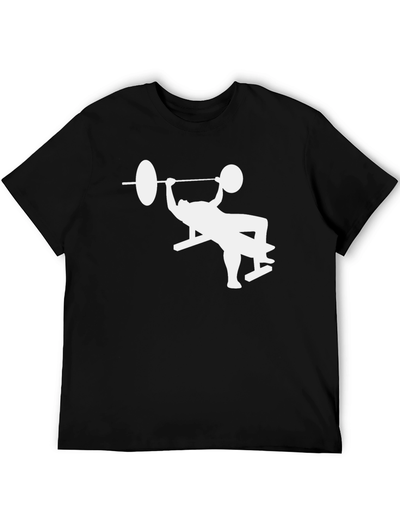 Bench Press Workout Graphic Tee - Black