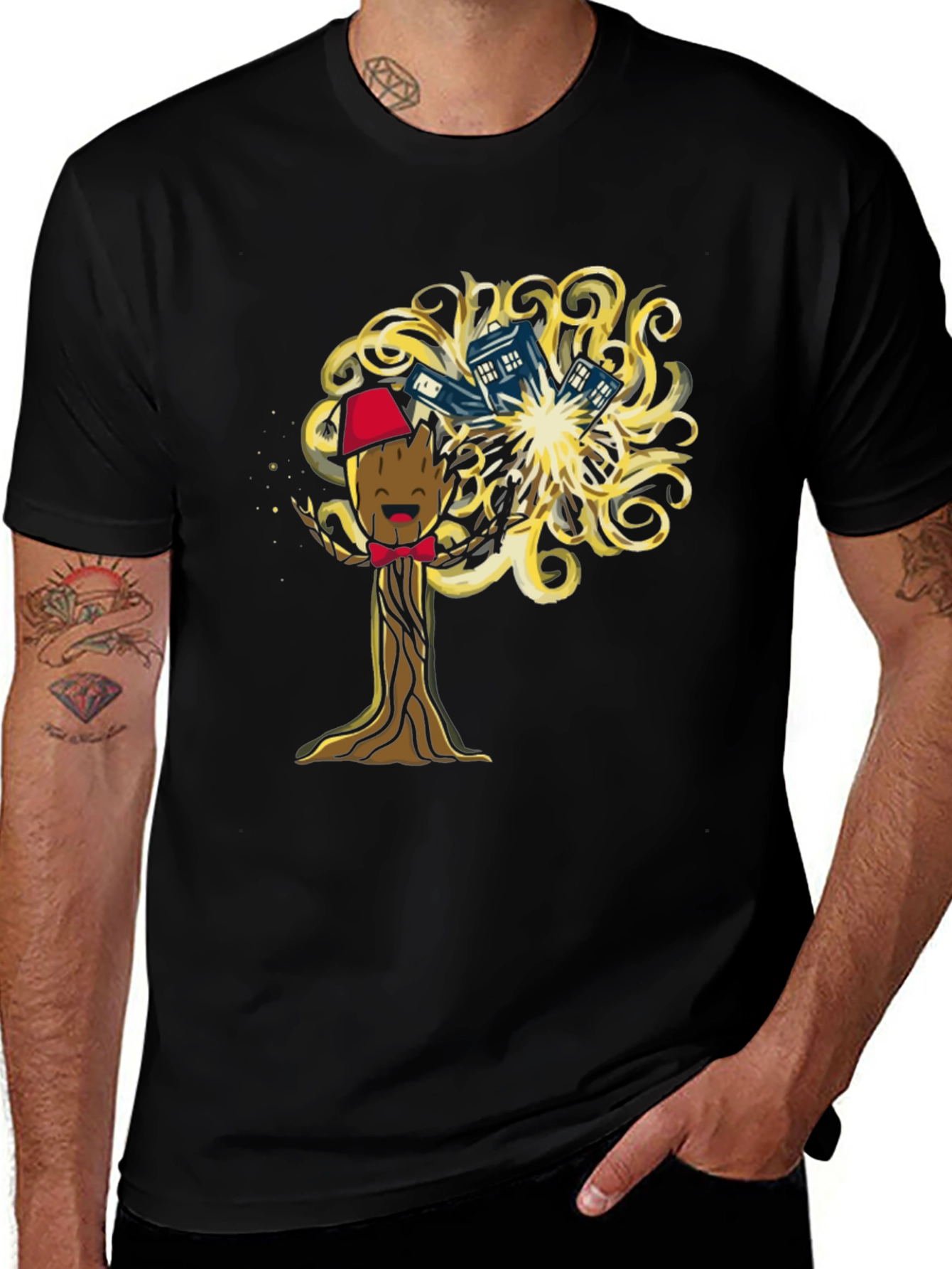 Dr Who Groot Mashup T-Shirt