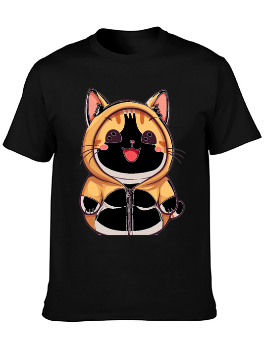 Cute Anime Cat Hoodie T-Shirt