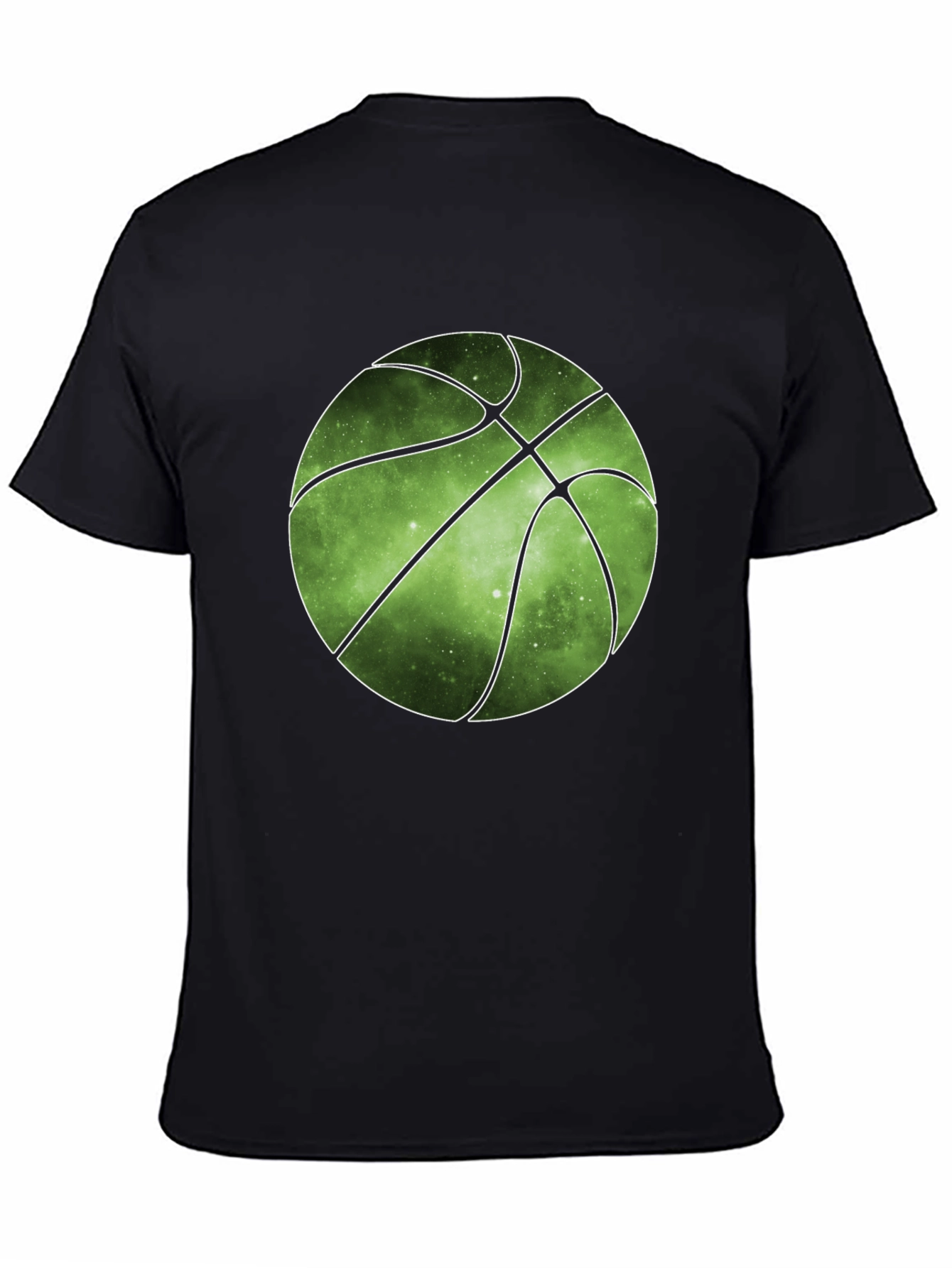 Galaxy Basketball Graphic Tee - Trendy Mens T-Shirt