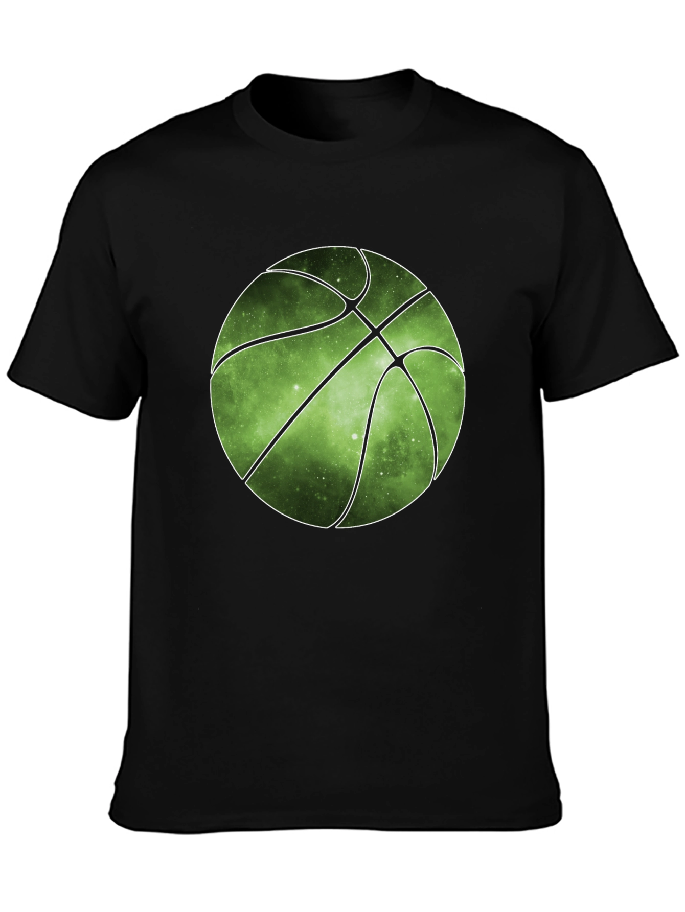 Galaxy Basketball Graphic Tee - Trendy Mens T-Shirt