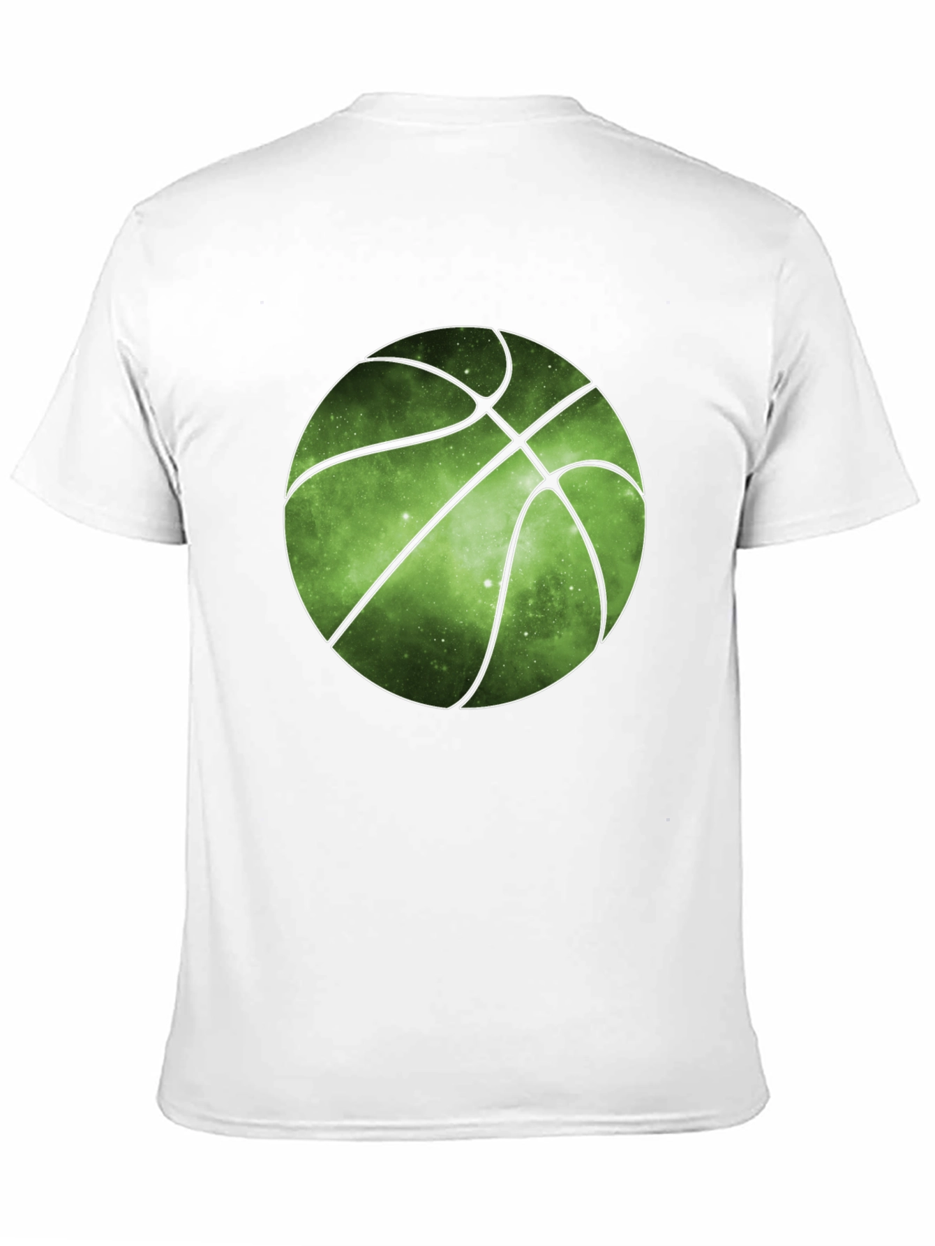 Galaxy Basketball Graphic Tee - Trendy Mens T-Shirt