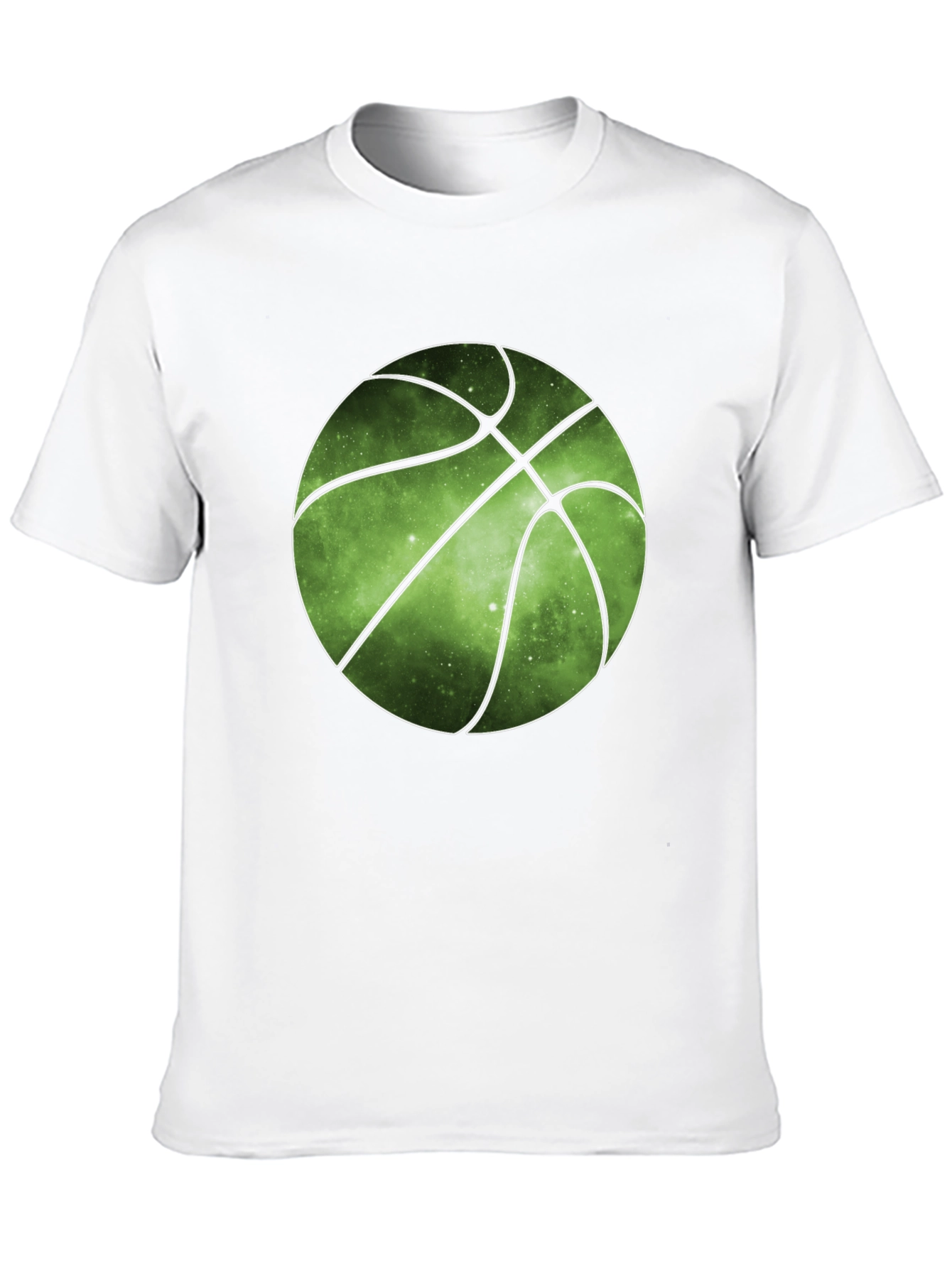 Galaxy Basketball Graphic Tee - Trendy Mens T-Shirt