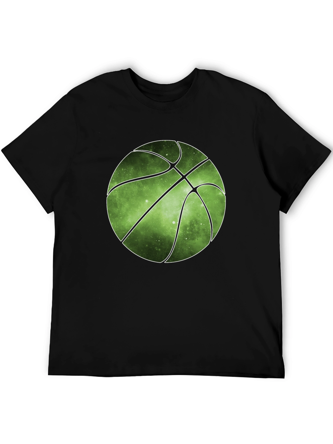 Galaxy Basketball Graphic Tee - Trendy Mens T-Shirt