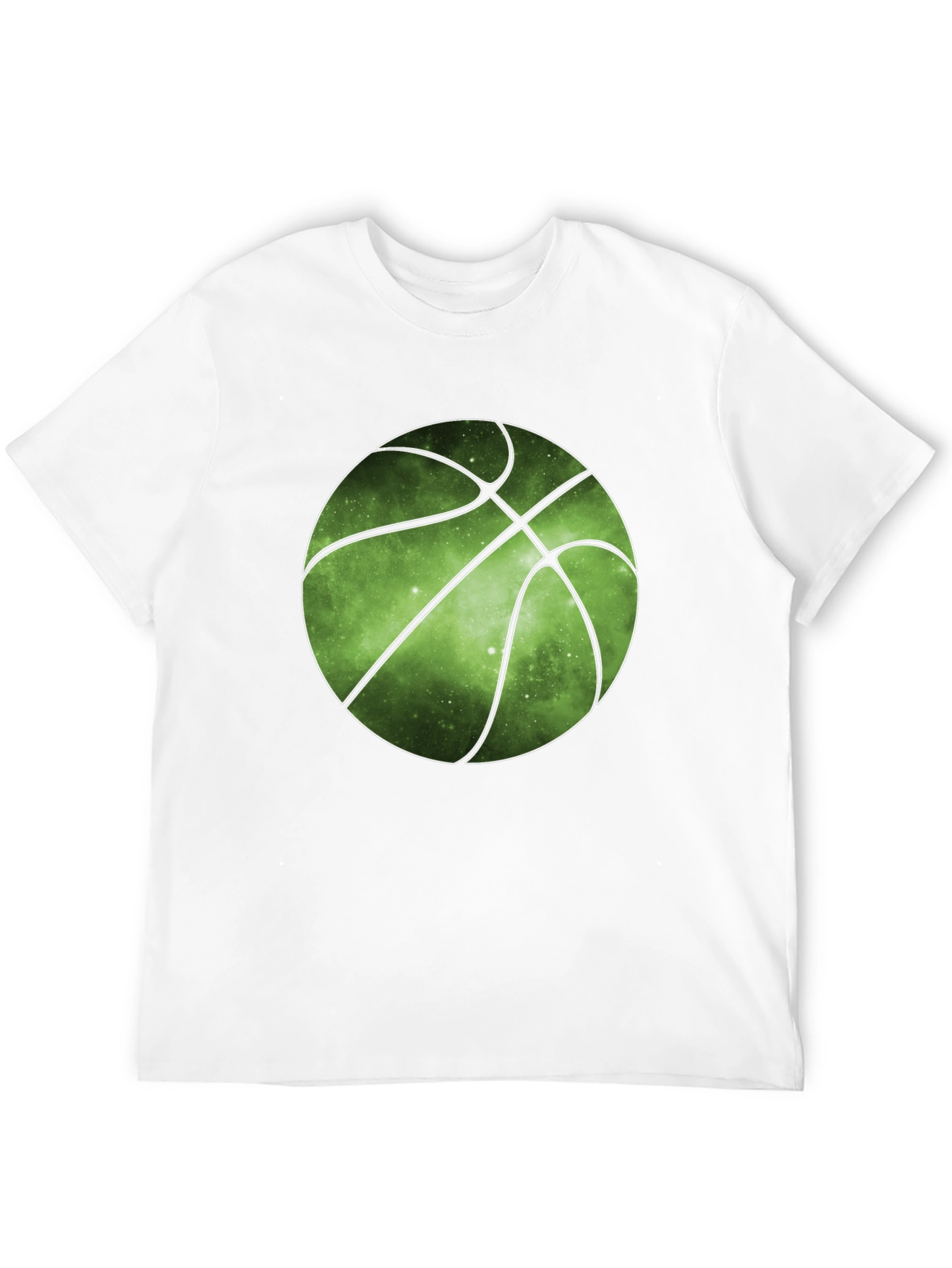 Galaxy Basketball Graphic Tee - Trendy Mens T-Shirt